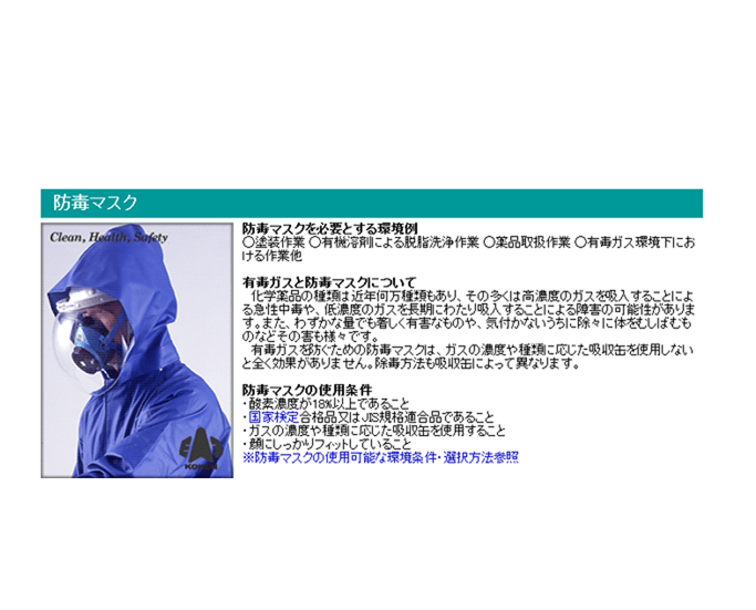 興研 小型防毒マスクＲ-５型 交換部品入りマスクセット - 機械工具・管材通販の茂木機工